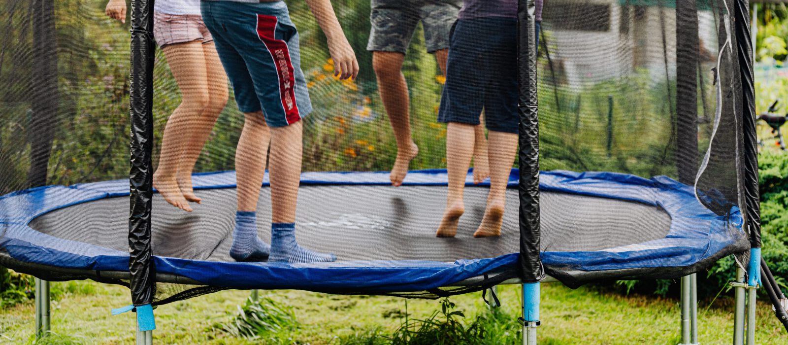 Kids on trampoline
